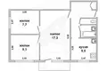 Apartamento 3 habitaciones 50 m² Muchaviecki sielski Saviet, Belarús