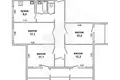 4 room apartment 81 m² Muchaviecki sielski Saviet, Belarus