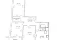 3 room apartment 80 m² Minsk, Belarus