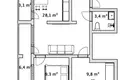 Квартира 3 комнаты 59 м² Юрмала, Латвия