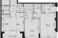 Apartamento 2 habitaciones 78 m² Moscú, Rusia