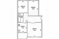 Apartamento 3 habitaciones 60 m² Abiarouscyna, Belarús