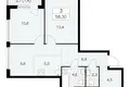 Wohnung 3 zimmer 58 m² Moskau, Russland