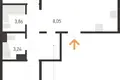 4 room apartment 78 m² Kopishche, Belarus