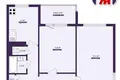 Mieszkanie 2 pokoi 52 m² Mińsk, Białoruś