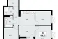 Квартира 4 комнаты 66 м² район Коммунарка, Россия