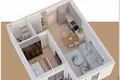 Wohnung 1 Schlafzimmer 42 m² Budva, Montenegro