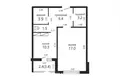 1 bedroom apartment 45 m² Kopishche, Belarus