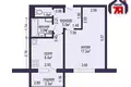 1 room apartment 37 m² Fanipal, Belarus