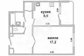 1 room apartment 41 m² Muchaviecki sielski Saviet, Belarus