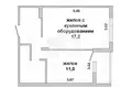 Квартира 2 комнаты 41 м² Мухавецкий сельский Совет, Беларусь