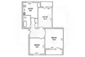 Appartement 3 chambres 71 m² Znamienski sielski Saviet, Bélarus