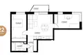 2 bedroom apartment 67 m² Riga, Latvia
