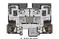 Квартира 3 комнаты 80 м² Аланья, Турция