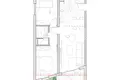 Mieszkanie 2 pokoi 58 m² Boreti, Czarnogóra