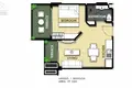 Wohnung 1 Schlafzimmer 33 m² Naklua, Thailand