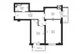 Mieszkanie 2 pokoi 59 m² Mińsk, Białoruś