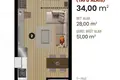 Apartamento 2 habitaciones 34 m² Marmara Region, Turquía