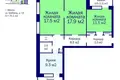 Apartamento 3 habitaciones 75 m² Minsk, Belarús