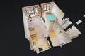 2 room apartment 46 m² in Warsaw, Poland