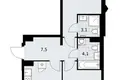 2 room apartment 59 m² Troitsk, Russia