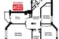 3 room apartment 137 m² Minsk, Belarus