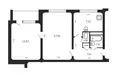 2 room apartment 48 m² Minsk, Belarus