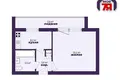 1 room apartment 32 m² Salihorsk, Belarus