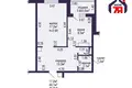 Apartamento 1 habitación 44 m² Slutsk, Belarús