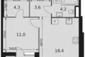 Appartement 1 chambre 43 m² Moscou, Russie