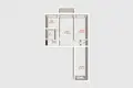 3 room apartment 55 m² Minsk, Belarus