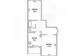 2 room apartment 54 m² Muchaviecki sielski Saviet, Belarus
