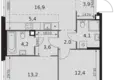 Wohnung 3 zimmer 66 m² Moskau, Russland