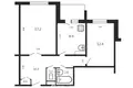 Apartamento 2 habitaciones 53 m² Minsk, Belarús