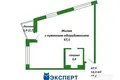 3 room apartment 55 m² Minsk, Belarus