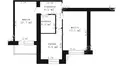 Appartement 2 chambres 48 m² Muchaviecki sielski Saviet, Bélarus