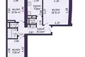 3 room apartment 68 m² Minsk, Belarus