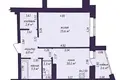Appartement 1 chambre 39 m² Salihorsk, Bélarus