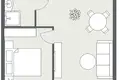 Квартира 2 комнаты 36 м² Клайпеда, Литва