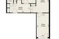 Квартира 3 комнаты 68 м² Минск, Беларусь