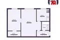 Mieszkanie 2 pokoi 45 m² Mińsk, Białoruś