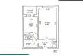 Квартира 1 комната 35 м² Минск, Беларусь