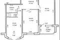 Appartement 2 chambres 61 m² Minsk, Bélarus