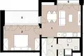 Apartamento 3 habitaciones 49 m² Praga, Chequia