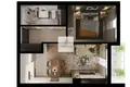 Apartamento 34 m² Boreti, Montenegro