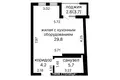 2 bedroom apartment 42 m² Minsk, Belarus