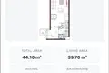 1 room studio apartment 42 m² Golem, Albania