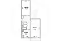 Wohnung 2 zimmer 44 m² Muchaviecki sielski Saviet, Belarus