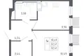 Appartement 2 chambres 32 m² Moscou, Russie