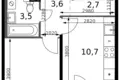 Apartamento 1 habitación 34 m² Leninsky District, Rusia